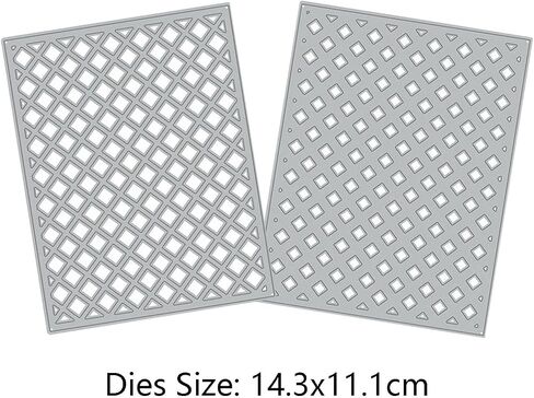 Ammsochy Cutting Dies for Paper Card Making 2 Pack Background Metal Scrapbooking Tools DIY Craft Embossing Album Arts Supplies (Scattering Oblique and Horizontal Stripe Set), scrapbooking dies cut in Saudi Arabia