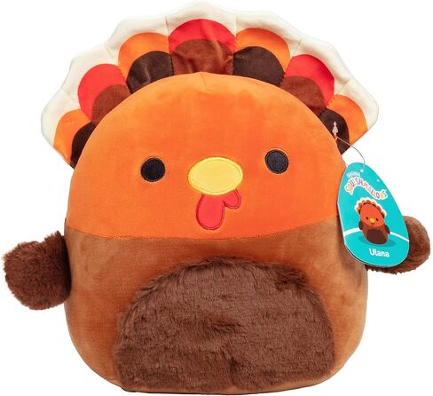 Squishmallows Original 10-Inch Gobrianna The Turkey - Official Jazwares Plush - Collectible Soft & Squishy Turkey Stuffed Animal Toy - Add to Your Squad - Gift for Kids, Girls & Boys in Kuwait