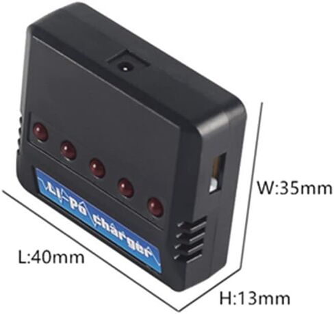 بطارية LI-PO 3.7 فولت 300 مللي أمبير في الساعة لجهاز التحكم عن بعد بمقياس 1/18 Shark UDI U816 U830 F180 E55 FQ777 FQ17W RC بدون طيار لطائرة Syma X11 X11C 4 حزم مع شاحن بطارية ذكي 5 في 1 in Kuwait