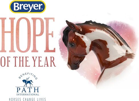 Breyer Horses Horse of The Year | Hope | Horse Toy | Special Edition - Benefiting Path International | 8" x 6" | Model #62123 Brown & White in Saudi Arabia
