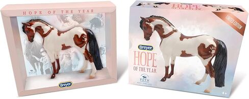 Breyer Horses Horse of The Year | Hope | Horse Toy | Special Edition - Benefiting Path International | 8" x 6" | Model #62123 Brown & White in Saudi Arabia