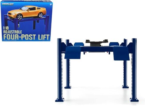 GreenLight Four-Post Lift (1:18 Scale), Blue in Saudi Arabia