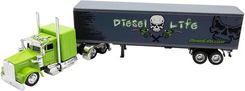 New Ray SS15353BDL 1:43 Scale Diesel Life Die Cast Truck, Black and Green in Saudi Arabia