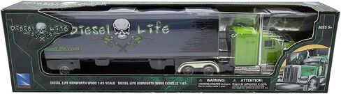 New Ray SS15353BDL 1:43 Scale Diesel Life Die Cast Truck, Black and Green in Saudi Arabia