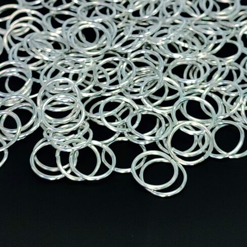 250 قطعة خواتم القفز لصنع المجوهرات 10 مم مطلية بالفضة خواتم قفز مفتوحة لمستلزمات صناعة الحرف اليدوية اليدوية اليدوية اليدوية اليدوية in Kuwait