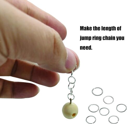 250 قطعة خواتم القفز لصنع المجوهرات 10 مم مطلية بالفضة خواتم قفز مفتوحة لمستلزمات صناعة الحرف اليدوية اليدوية اليدوية اليدوية اليدوية in Kuwait