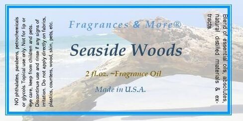 زيت عطري من سيسايد وودز، رائحة لصنع الصابون والشموع، يستخدم مع موزعات الهواء، زجاجة كهرمانية بسعة 2 اونصة مع قطارة اورو لسهولة التوزيع، وليس زيتًا عطريًا. in Kuwait