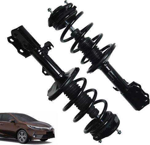 مجموعة زنبرك لفائف الصدمات الامامية من اوفانو، متوافقة مع تويوتا كورولا 2003-2008، مجموعة امتصاص الصدمات الزنبركية الملفوفة Repl. 172114 172115 in Kuwait