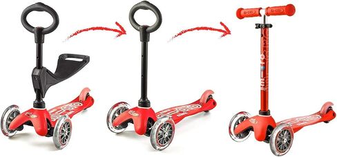Micro Kickboard - Mini 3in1 Deluxe 3-Stage Ride-on Micro Scooter Toddler Toys for Ages 12 Months to 5 Years in Saudi Arabia