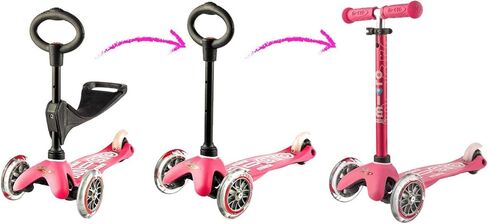 Micro Kickboard - Mini 3in1 Deluxe 3-Stage Ride-on Micro Scooter Toddler Toys for Ages 12 Months to 5 Years in Kuwait