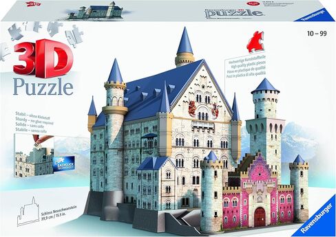 Ravensburger Neuschwanstein 216 Piece 3D Jigsaw Puzzle for Kids and Adults - Easy Click Technology Means Pieces Fit Together Perfectly in Saudi Arabia