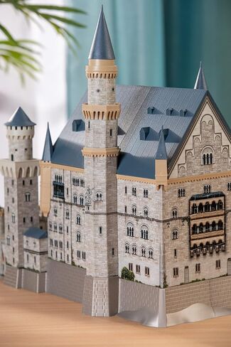 Ravensburger Neuschwanstein 216 Piece 3D Jigsaw Puzzle for Kids and Adults - Easy Click Technology Means Pieces Fit Together Perfectly in Saudi Arabia
