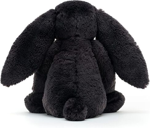 Jellycat Bashful Inky Black Bunny Stuffed Animal, Medium in Saudi Arabia