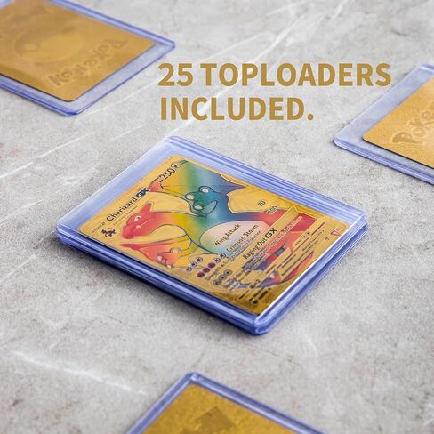 حافظة Cenxaki Toploader Binder، 9 جيوب تحمل 288 حافظة صلبة لتخزين البطاقات، أكمام بطاقات صلبة أكبر مقاس 3.3 بوصة × 4.3 بوصة لبطاقات Pokemon TCG ساحرة 25 حافظة بطاقات صلبة من PVC in Kuwait