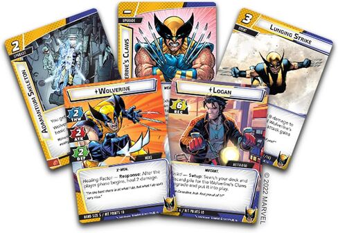 Marvel Champions The Card Game Wolverine HERO PACK - Superhero Strategy Game, Cooperative Game for Kids and Adults, Ages 14+, 1-4 Players, 45-90 Minute Playtime, Made by Fantasy Flight Games in Saudi Arabia