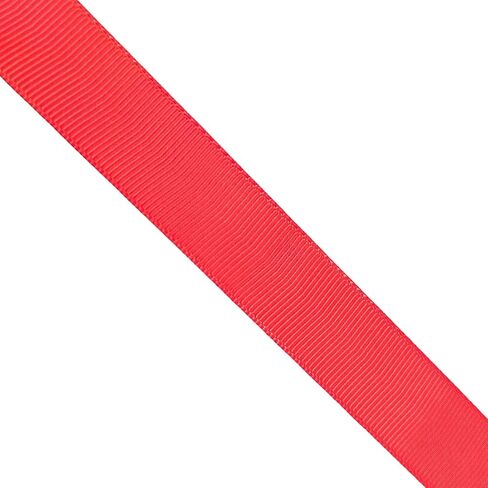 Abbaoww 1 بوصة 50 ياردة الصلبة الأحمر Grosgrain الشريط مخطط الشريط لديكور الزفاف هدية التفاف DIY المشاريع in Kuwait
