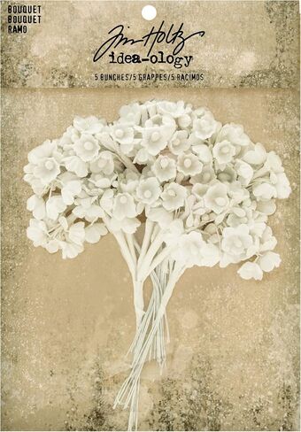 Bouquet by Tim Holtz Idea-ology. 4 Inches Tall, Package of 5 Bunches (TH93569) in Saudi Arabia