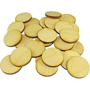 LITKO Miniature Base Set | Role-Playing Games | Laser-Cut 3mm Plywood | 3mm Baltic Birch Plywood | 25 Pack | Circular (30mm) in Saudi Arabia
