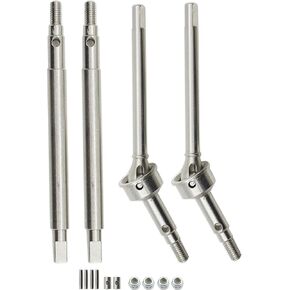 عمود محرك سي في دي من الستانلس ستيل + 2 ملم من رافلوت، عمود محرك سي في دي امامي وخلفي لمحاور TRX4M 1/18 in Kuwait