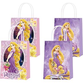 GLOVEME 16 Pcs Rapunzel Birthday Party Decorations, 2 Styles of Cartoon-Themed Party Paper Gift Bags with Handles, Candy Snack Gift Bags for Kids and Adult Birthday Parties in Saudi Arabia