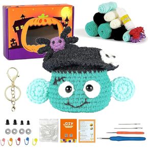 Needhao Beginner Crochet Kit for Adults and Kids,Easy Crochet Starter Kits with Step-by-Step Video Tutorials-DIY Knitting kit (Pink Angel)