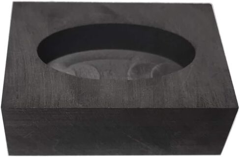 OTOOLWORLD Oval Graphite Casting Ingot Mold Metal Refining Scrap Gold Silver Ellipse Graphite Mold in Saudi Arabia