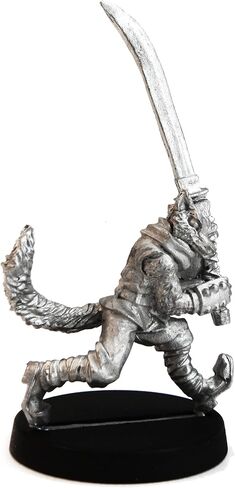 Stonehaven Kitsune Fighter Miniature Figure (for 28mm Scale Table Top War Games) - Made in US in Saudi Arabia