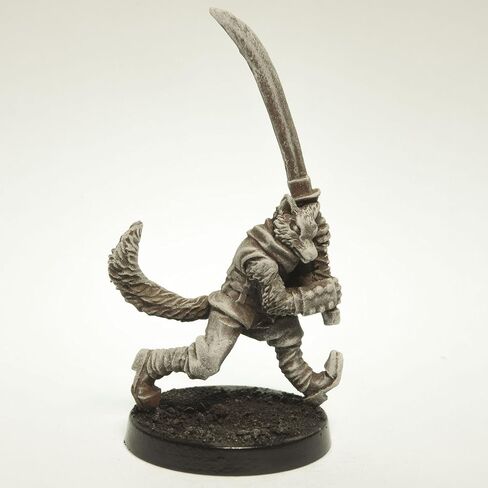 Stonehaven Kitsune Fighter Miniature Figure (for 28mm Scale Table Top War Games) - Made in US in Saudi Arabia
