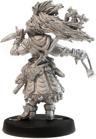 Stonehaven Female Half-Elf Witch Miniature Figure (for 28mm Scale Table Top War Games) - Made in US in Saudi Arabia