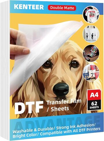 مسحوق Kenteer DTF للتسامي، 500 جرام/17.6 أونصة لاصقة تذوب ساخنة للنقل الرقمي لجميع طابعات DTF، مسحوق نقل DTF لأفلام نقل DTF وجميع الأقمشة in Kuwait