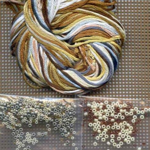 Baby Jesus Beaded Counted Cross Stitch Ornament Kit Mill Hill 2012 Nativity Trilogy MH192301 in Saudi Arabia