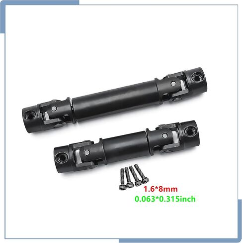 Zolikar RC Metal Driveshafts Steel Drive Shafts Front and Rear Center Shaft for TRX4M Upgrades 1/18 Scale RC Crawler Car Accessories in Saudi Arabia