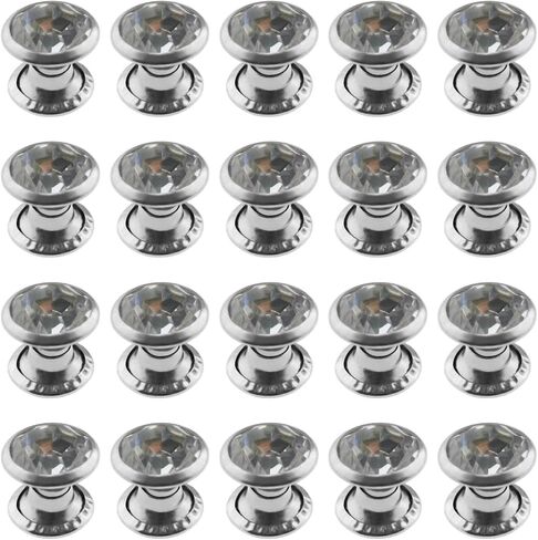 200PCS 7mm Rhinestone Rivets with Rivet Caps Jewellery Rivets Stud for Jacket Backpack Wallet Denim Pants Leather DIY Craft Clothing Decoration in Saudi Arabia