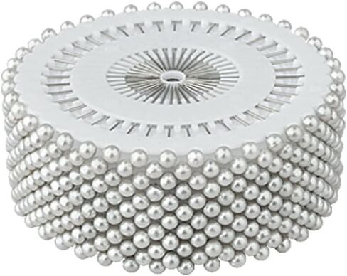 Round Pearl Head Sewing Pins Straight Pins Head pins,1.5 inch - 480 Pcs (Black) in Kuwait
