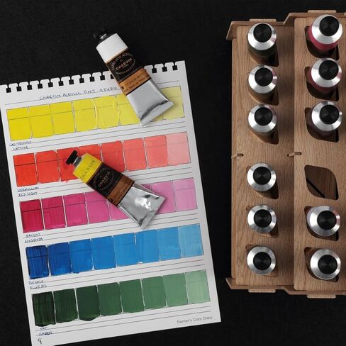 HG Art Concepts Painters Color Diary - 9x12" Spiral-Bound Acid-Free Color Swatch Book - Oil/Acrylic & Watercolor/Multimedia Bundle in Saudi Arabia