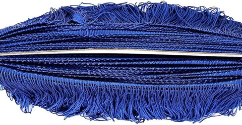 55 Yards Royal Blue Sewing Fringe Trim 6 Inch Wide Tassel Trim Polyester Yarn Fabric Trim for Clothes Accessories Latin Wedding Dress DIY Lamp Shade Decoration in Kuwait