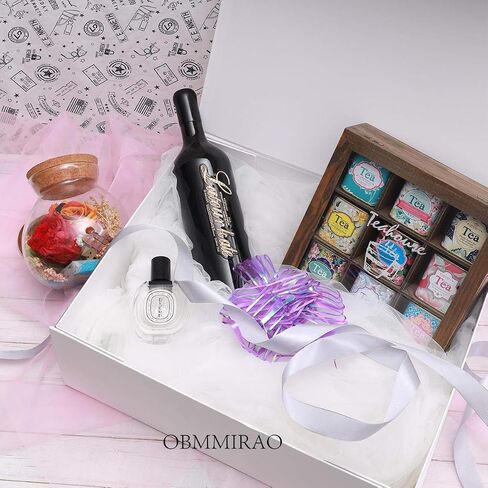 Black Gift Box with Lid 12x8x2.5 Inches, Shirt Gift Box for Wrapping, Magnetic Gift Box Bulk for Present （Mesh Grain;1Pcs） in Saudi Arabia