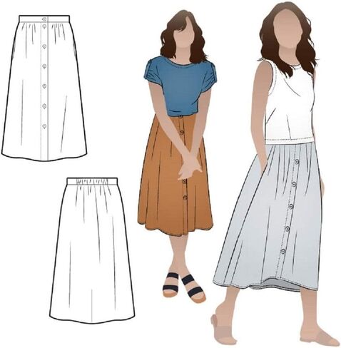 Style Arc Sewing Pattern - Bonnie Woven Skirt (Sizes 04-16) - Click for Other in Saudi Arabia