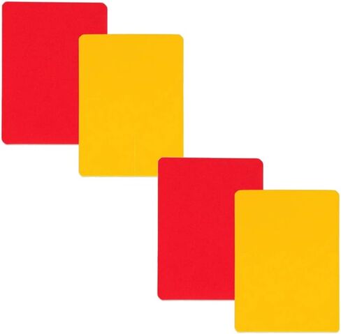 Champion Sports Referee Card Set of Two - 1 Red Card 1 Yellow Card (Pack of 4) in Saudi Arabia