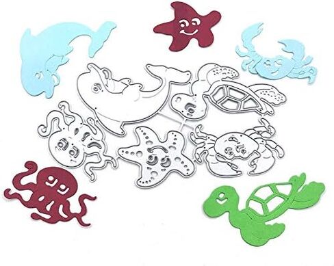 Metal Fishing Fish Cutting Dies, Hard Fishing Man Die Cuts for Card Making Stencil Embossing Tool Scrapbooking DIY Etched Craft Dies in Kuwait