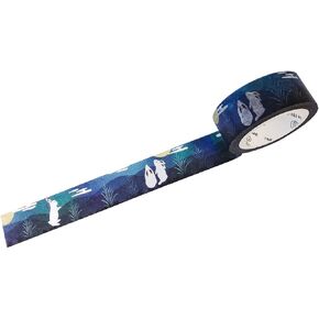 Wrapables Unique Designs Washi Masking Tape, 15mm x 7m Bunnies and Full Moon in Kuwait