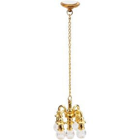 Dollhouse Accessories 1/12 Miniature Chandelier with Stickers, No Lighting in Kuwait