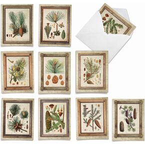 The Best Card Company 10 Assorted Thank You Notecards Bulk Box Set 4 x 5.12 Inch with Envelopes (10 Designs, 1 Each) High Notes M2059 in Kuwait