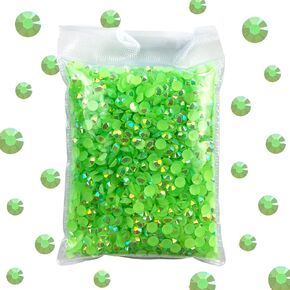 AB Rhinestones for Tumblers - Jelly & Clear, Round Flatback Resin Rhinestones for DIY Crafts Face Makeup Cups (Black 3000pcs 3mm)
