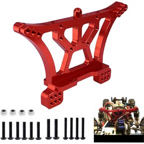 برج صدمات خلفي من الالومنيوم المؤكسد باللون الاحمر لشاحنات تراكساس سلاش ثنائية الدفع 1/10 in Kuwait