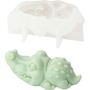 3D Elephant Silicone Mold Animal Candle Soap Mold Cute Elephant Silicone Mold for Fondant, Chocolate, Cake Decor, Candle, Soap, Polymer Clay, Plaster Ornament, Resin Art (Elephant)