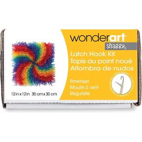 Shaggy Latch Hook Kit 12 Inch X 12 Inch -Flower Power in Kuwait