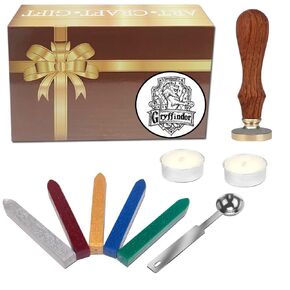 مجموعة طوابع الشمع VIYOUNG Gryffindor Badge Stamp Kit Creative Mysterious Retro Stamp Maker هدية رائعة لمحبي HP Birthday Christmas Hogwarts (Gryffindor) in Kuwait
