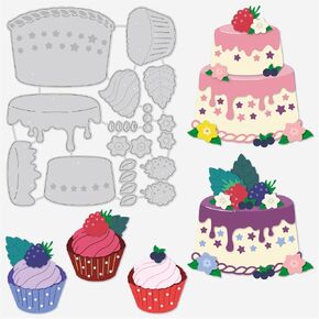 BENECREAT 4.2x4.2 inch Halloween Cutting Dies Set, Pumpkin Cat Pattern Embossing Dies for Halloween Scrapbook Card Making DIY Crafts Favors, 0.8mm Thick