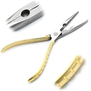 OdontoMed2011 8" Stainless Steel Needle Nose Fisherman's Pliers Fisherman Plier (Silver)